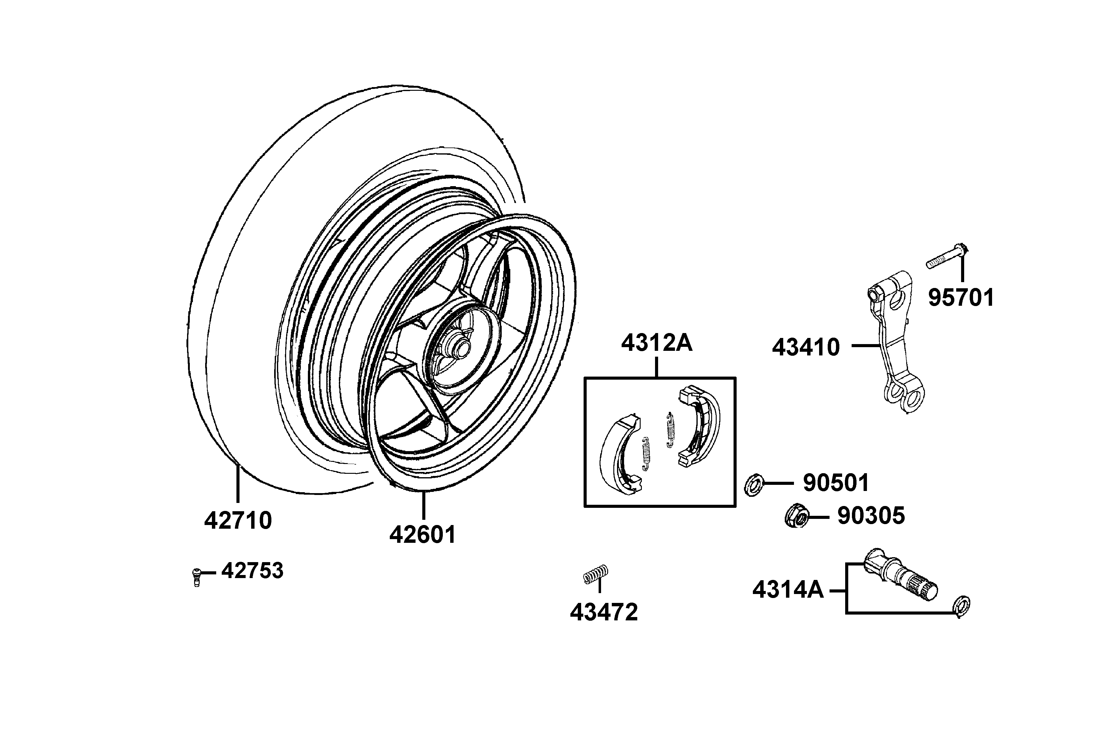 Bakhjul - Bromsbackar