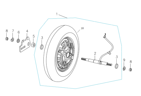 Bakhjul - Motor