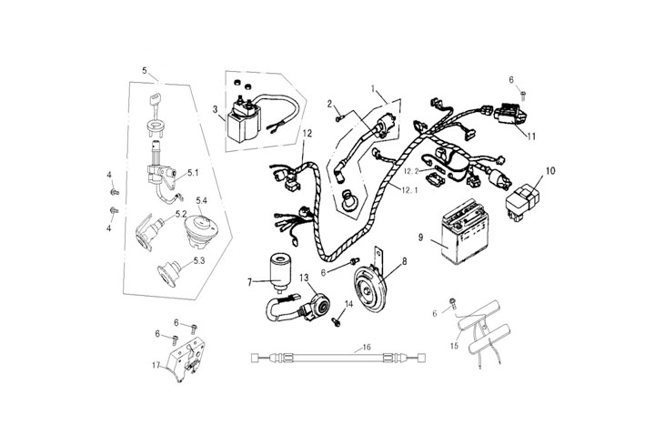 Elsystem  - LÅS - Batteri - CDI