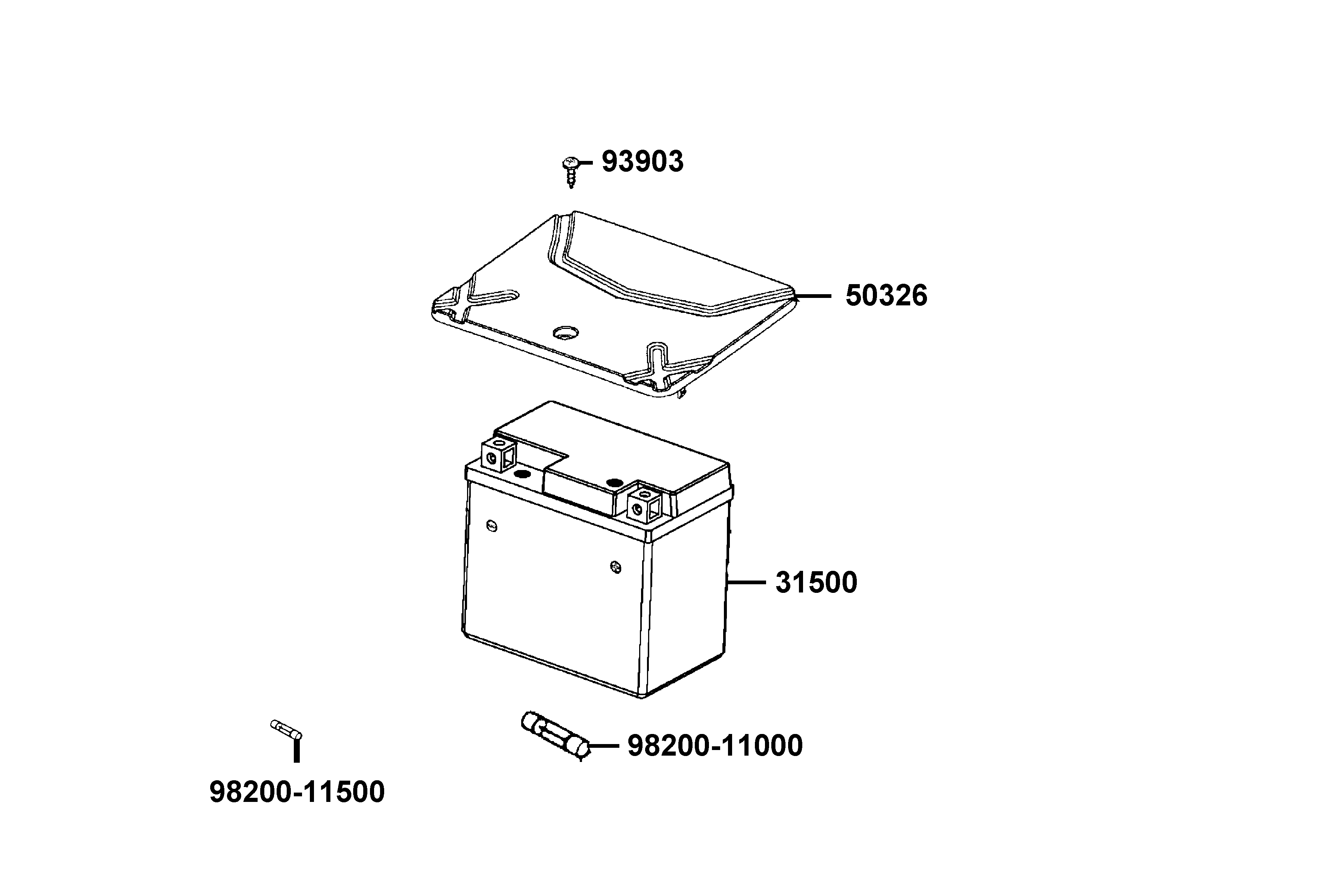 Batteri - Batterilucka - Säkring