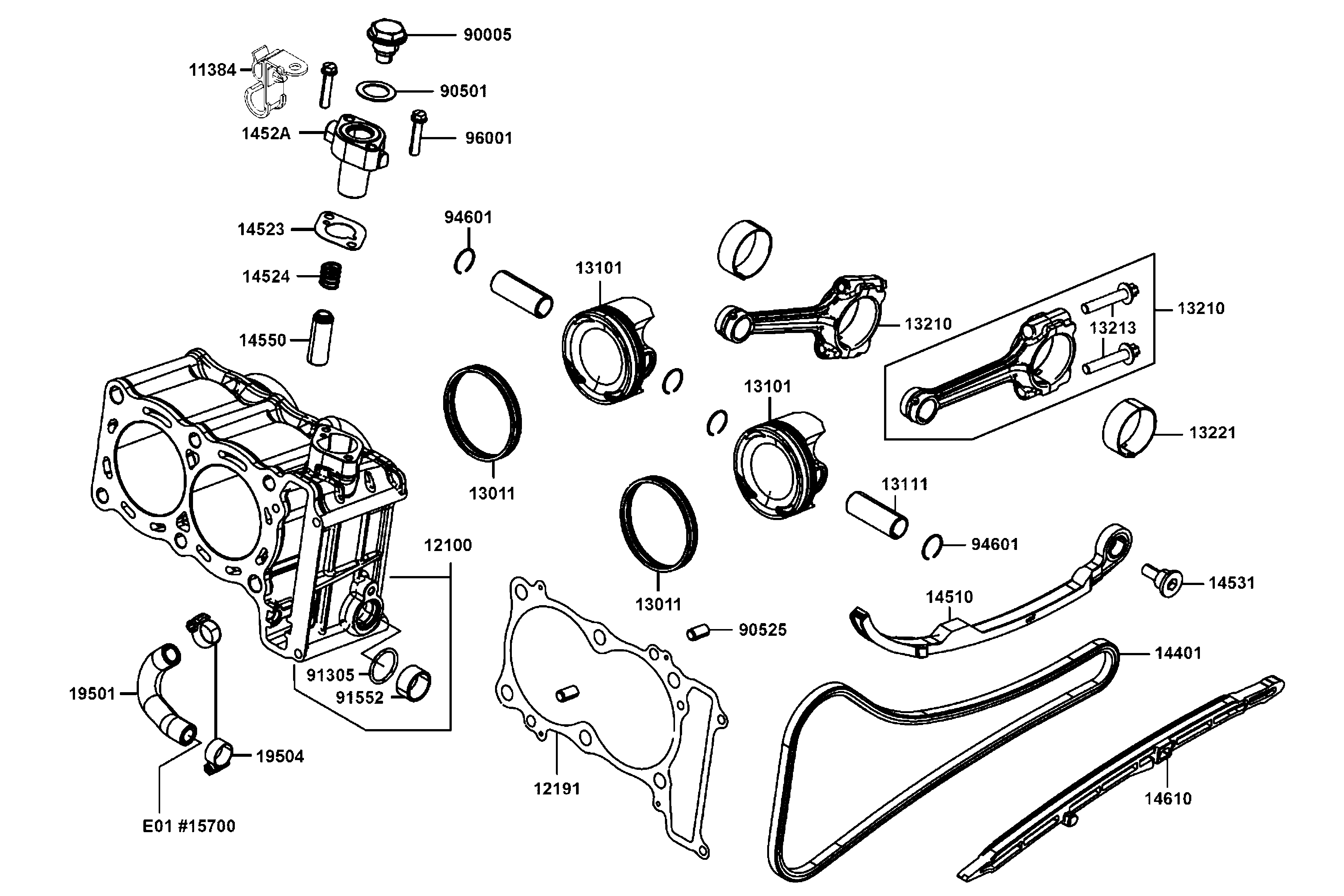 Cylinder - Kolv - Vevarmar