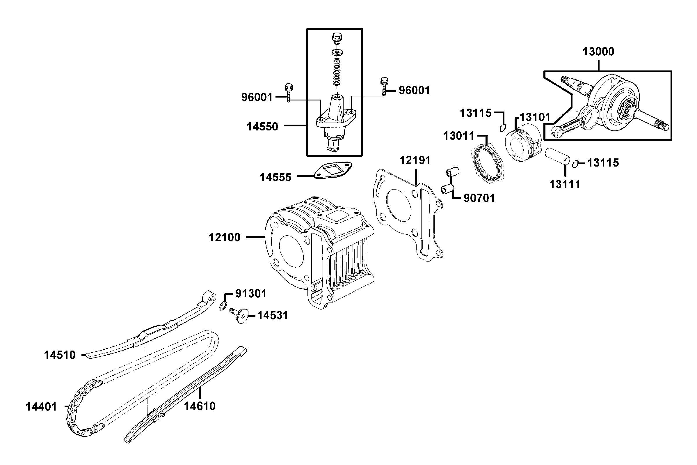 Cylinder - Kolv - Vevparti