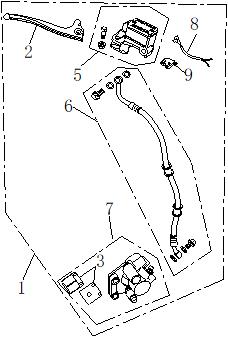 Frambroms - Bromsbelägg - Bromshandtag