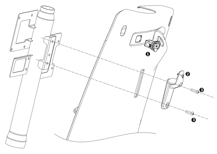 Hjälmkrok - USB-uttag