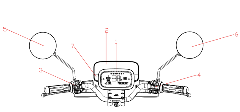 Instrument - Backspeglar - Handtag