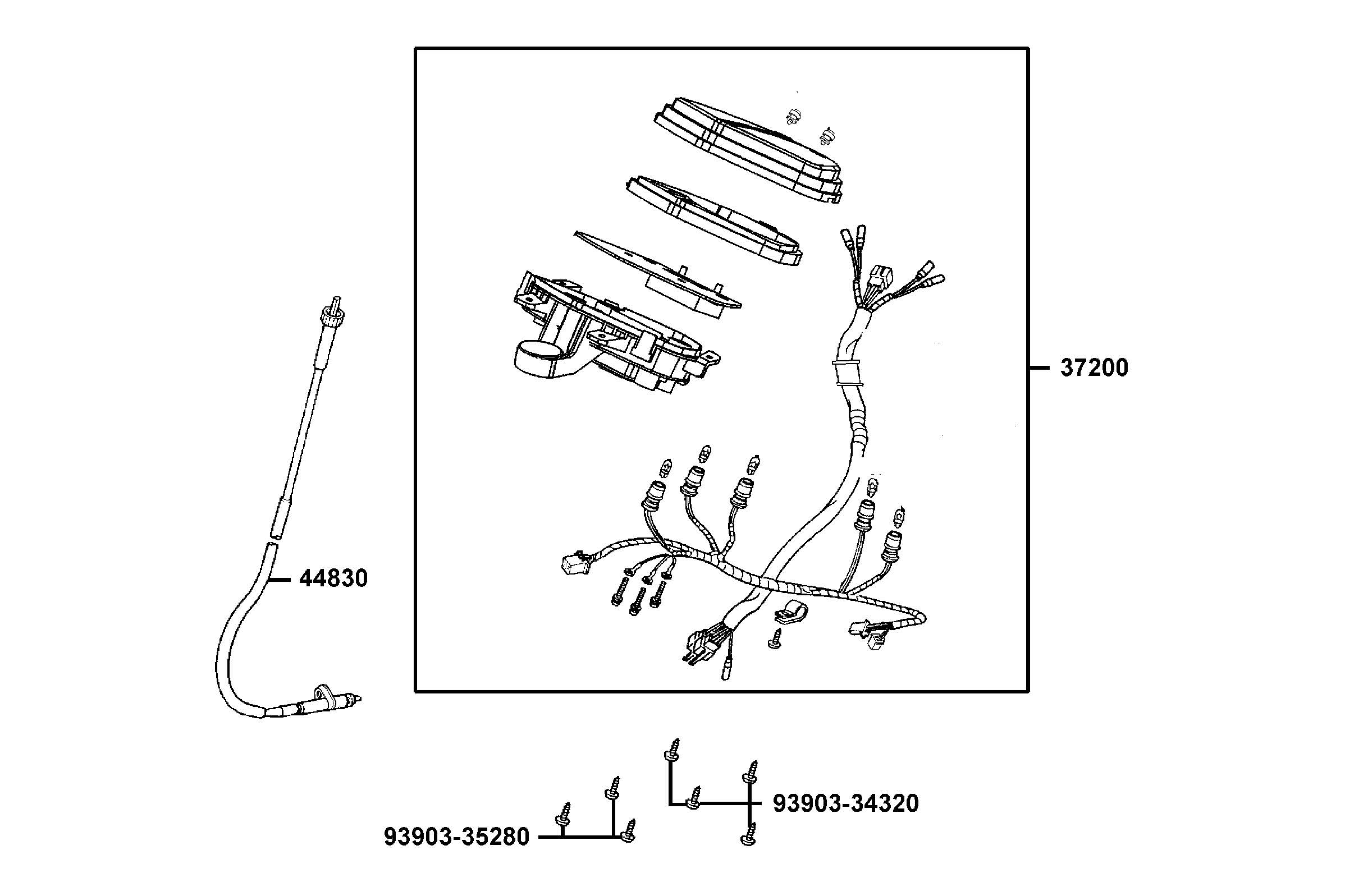 Instrumentpanel - Hastighetsmätarvajer