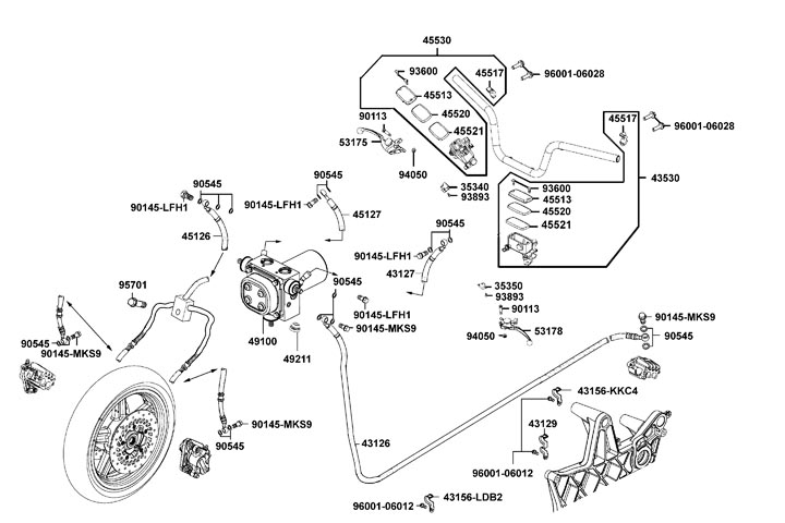 Bromssystem - Bromshandtag - Bromscylinder - Bromsslang