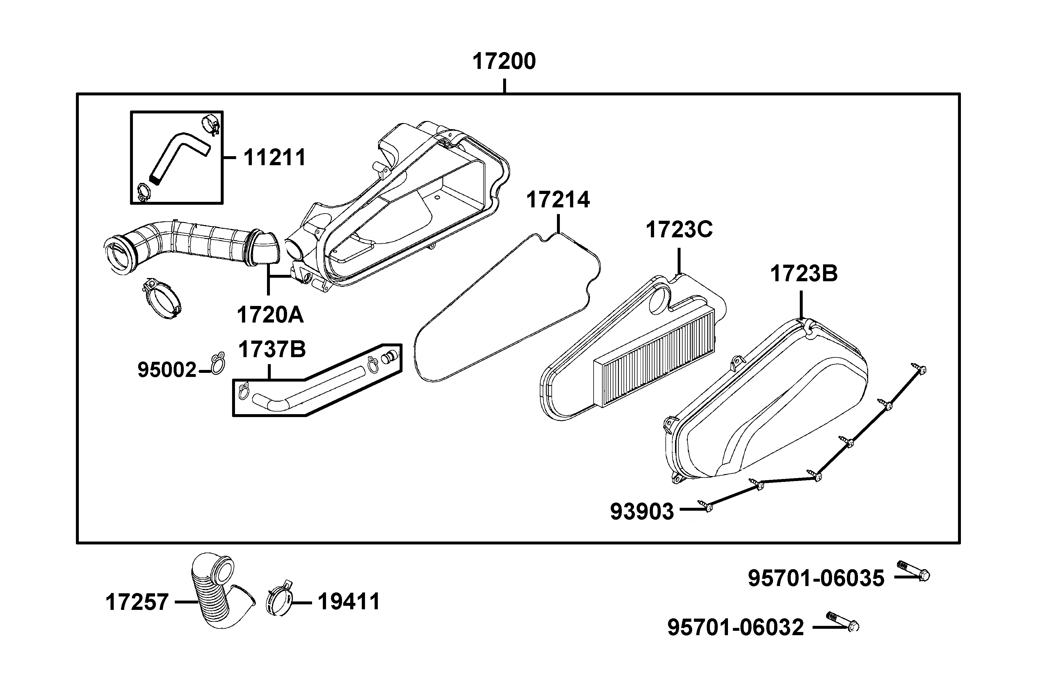 Luftburk - Luftfilter
