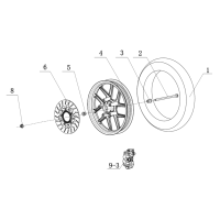 Framhjul - Skivbroms - Främre bromsskiva