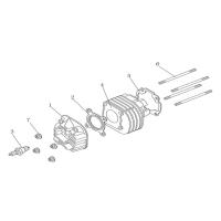 Cylinder - Topplock - Tändstift