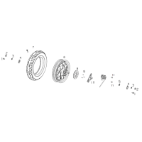 Bakhjul - Motor -  Bakre bromsskiva
