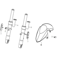 Framgaffel - Framskärm