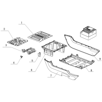 Undergolv - Batterilåda - Batterilucka - Batteri