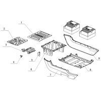 Undergolv - Batterilåda - Batterilucka - Batteri