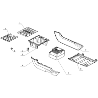 Undergolv - Batterilåda - Batterilucka - Batteri