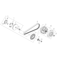 Variatorrem - Främre variator - Bakre variator