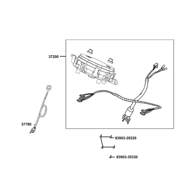 Instrumentpanel - Yttertemperaturgivare