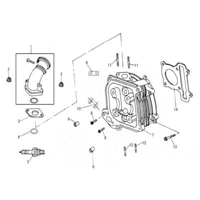 Topplock - Insug - Tändstift