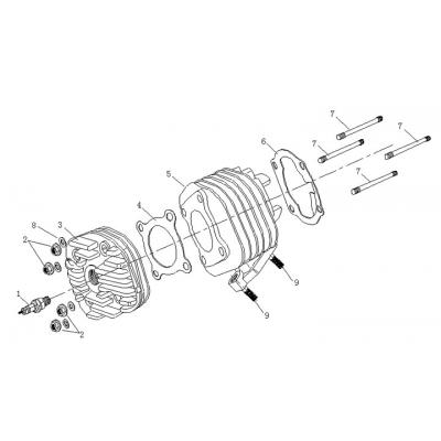 Topplock - Cylinder - Tändstift