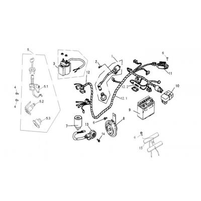 Elsystem  - LÅS - Batteri - CDI