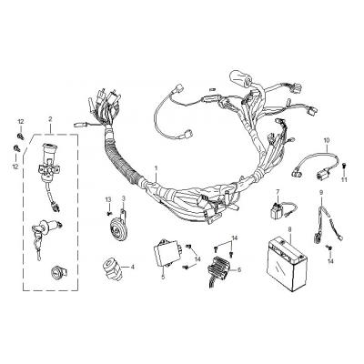 Elsystem  - LÅS - Batteri - CDI