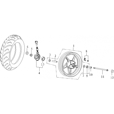 Framfälg - Hastighetsgivare