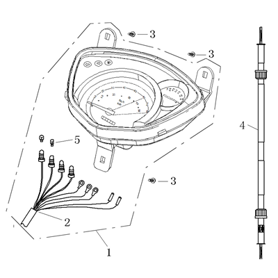Instrumentpanel - Hastighetsmätarvajer
