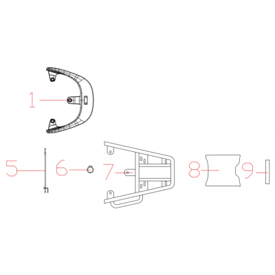 Passagerarhandtag - Golvmatta - Sadellåsvajer