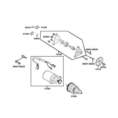 Startmotor - Oljepump