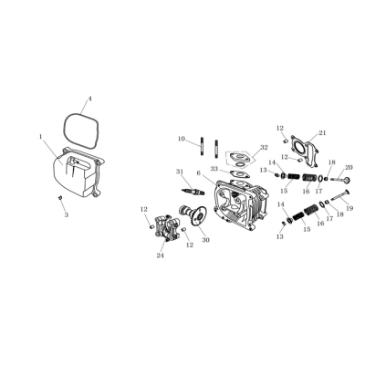 Topplock - Tändstift - Ventiler