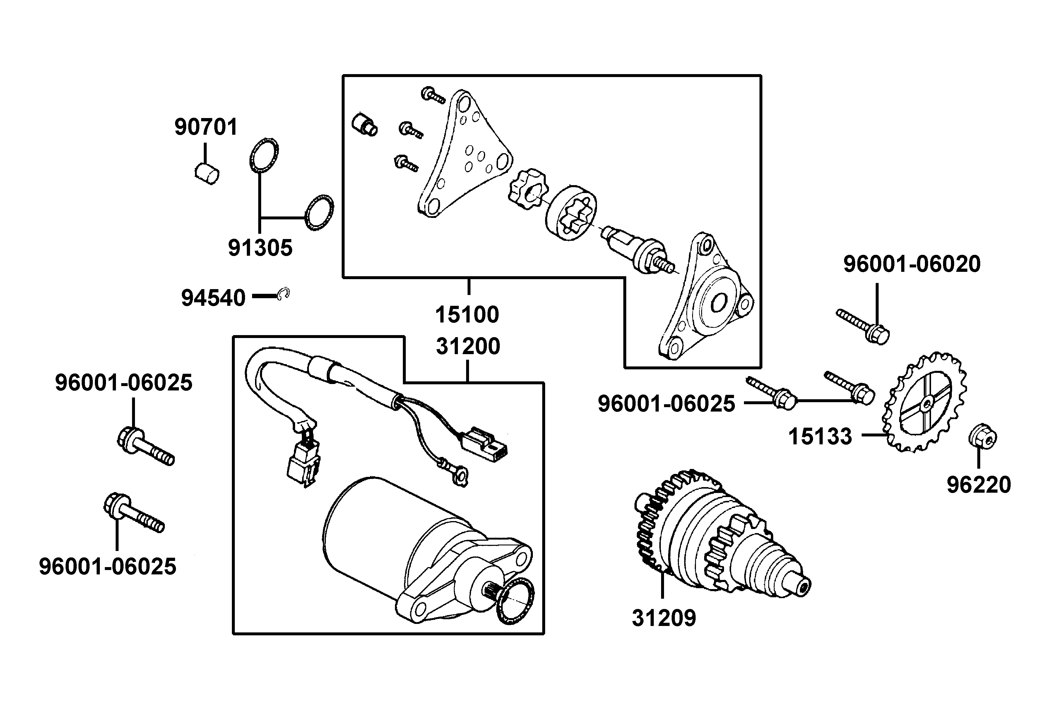Startmotor - Oljepump