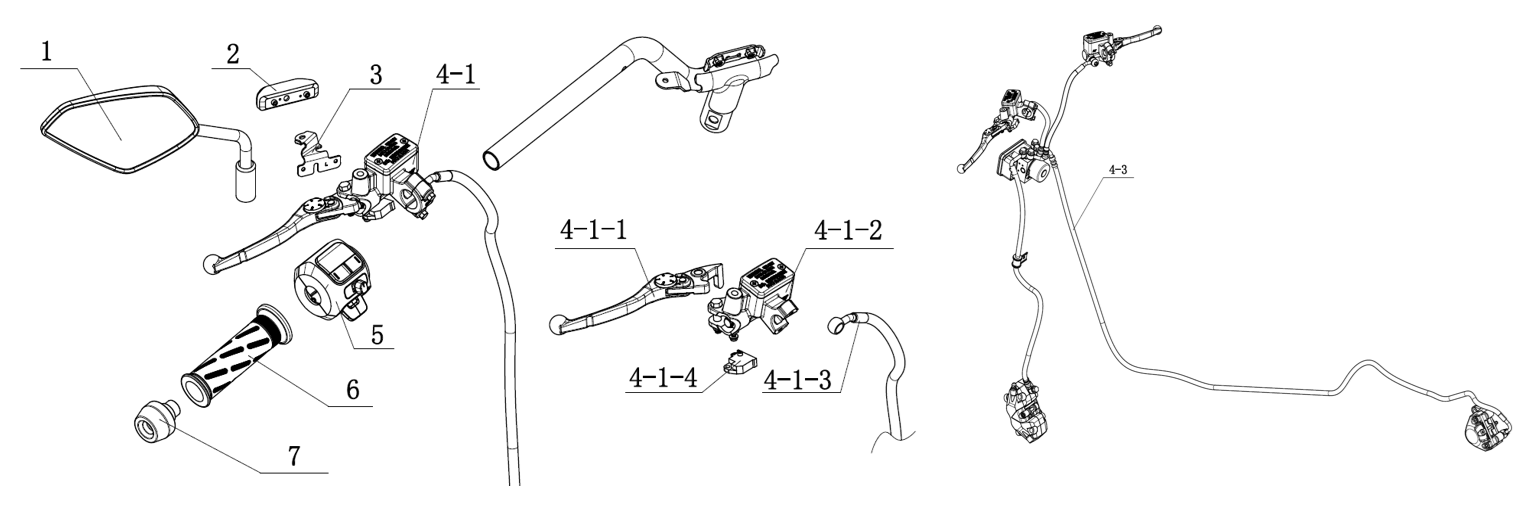 Vänster switch - Vänster handtag