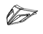 Front Shield Upper Matte Black,e5+