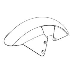 1. Front fender （Black） NQiX