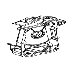 1. R. CRANK CASE COVER ,E5+