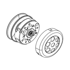 10. DRIVEN PULLEY  ASSY. ,E5+