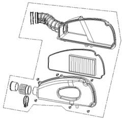 1. AIR CLEANER ASSY. ,E5+