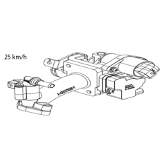 1. THROTTLE BODY ASSY W/ INTAKE PIPE 25KMH ,E5+