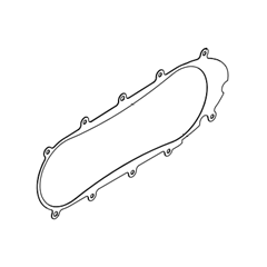 18. LEFT ENGINE COVER GASKET ,E5+