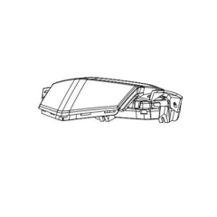 1. FRONT HANDLE COVER MATTE BLACK ,E5+