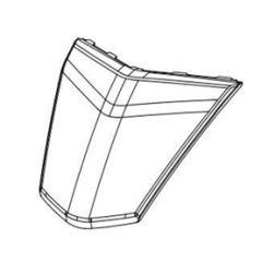 2. FRONT HANDLE MIDDLE COVER MATTE BLACK ,E5+