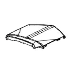 6. CENTER COVER. MATTE BLACK ,E5+