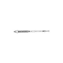 11. BRAKE CABLE，MODEL 1  REAR DRUM