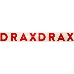 Dekal 2st "DRAX" för Drax Raw svart modell