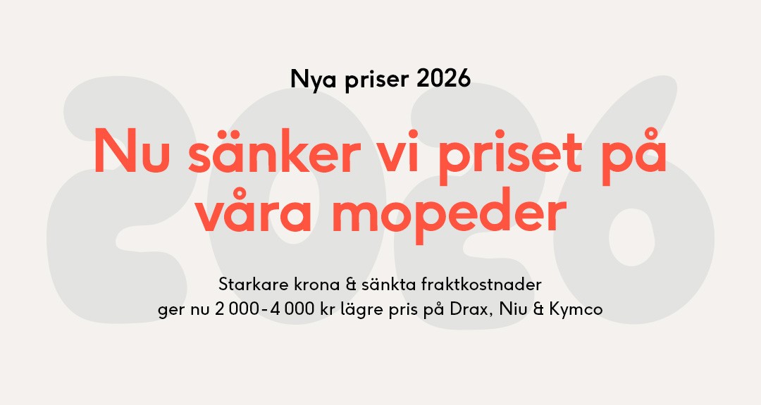 Uppdaterade information f&ouml;r nya priser 2026